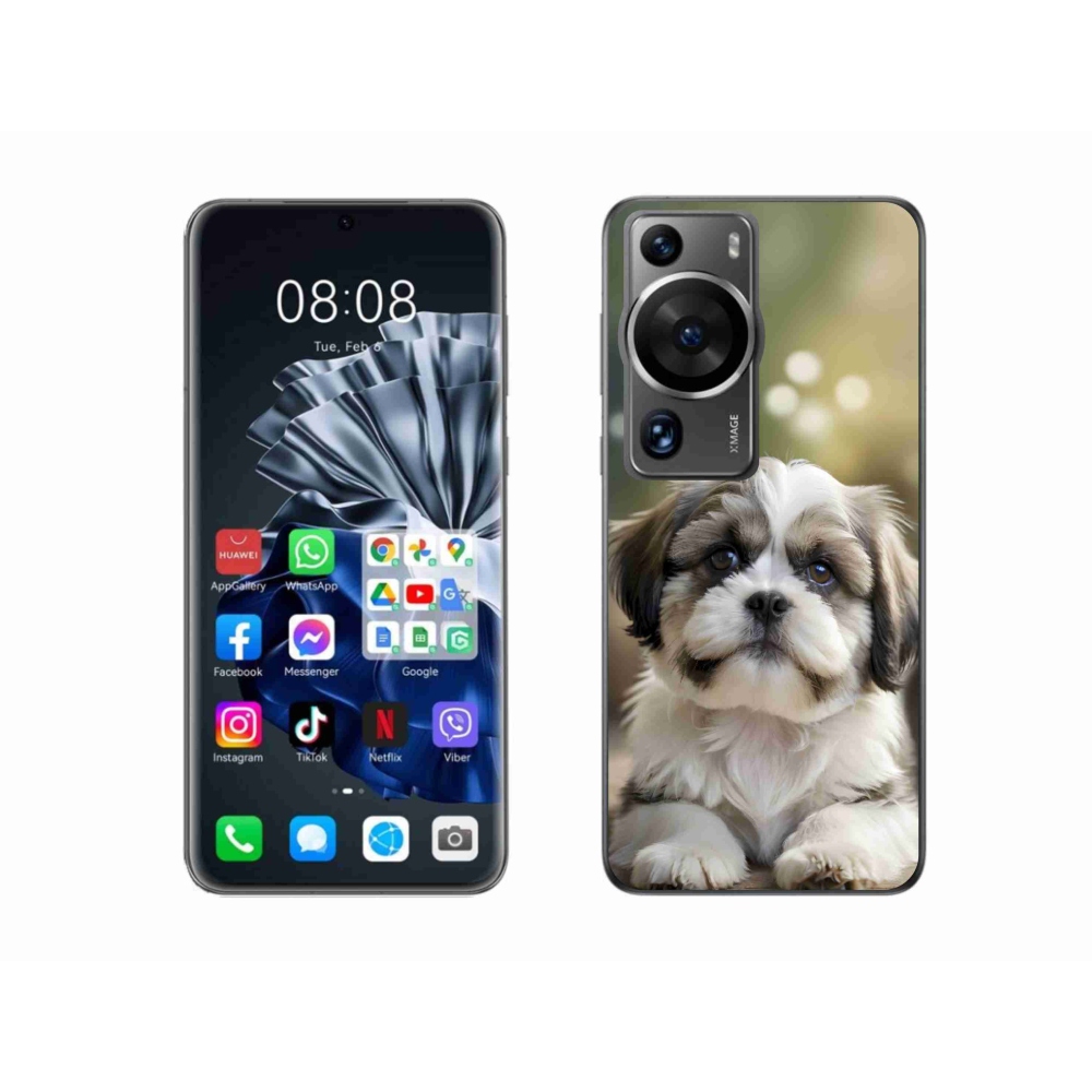mmCase gél tok a Huawei P60 Pro-hoz – aranyos shih-tzu