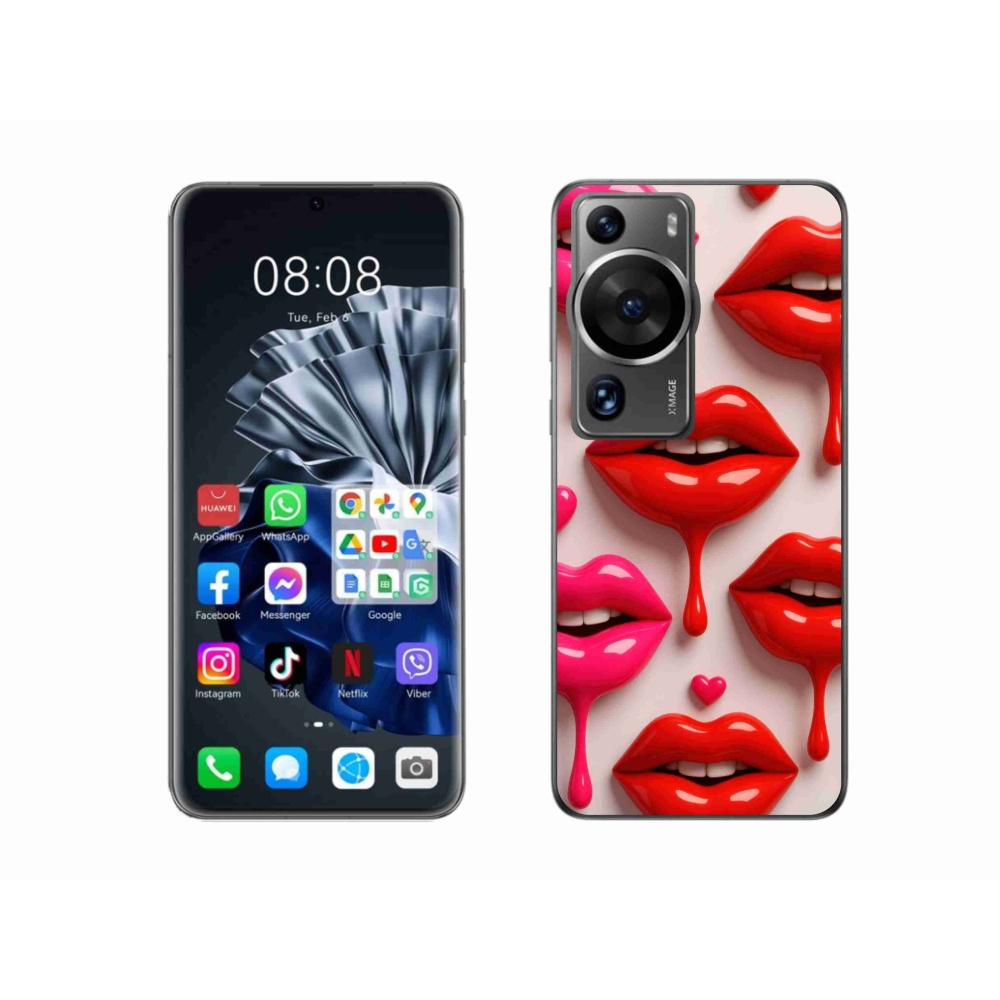 Gél borító mmCase a Huawei P60 Pro készülékhez - ajkak 2