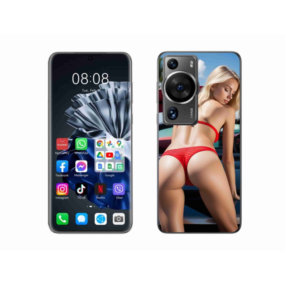 mmCase gélhuzat a Huawei P60 Pro-hoz – szexi nő 2
