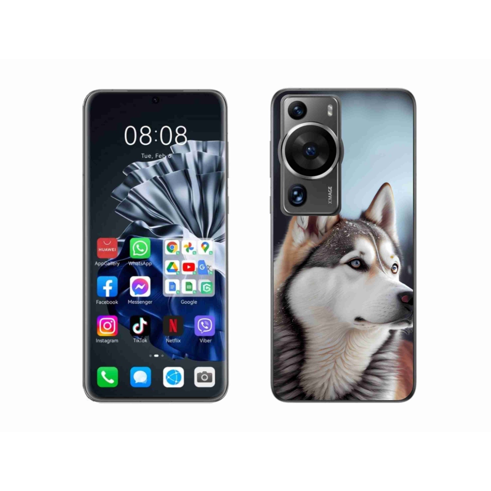 mmCase gél tok a Huawei P60 Pro-hoz – szibériai husky