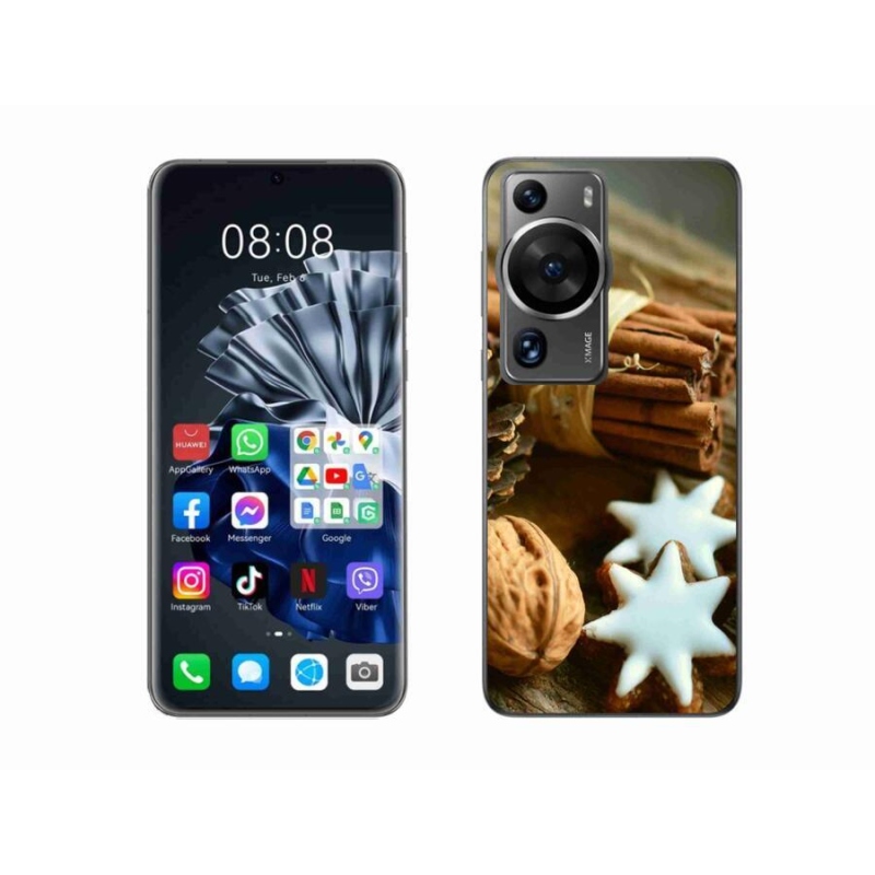 Gél borítás mmCase a Huawei P60 Pro számára - fahéj és mézeskalács