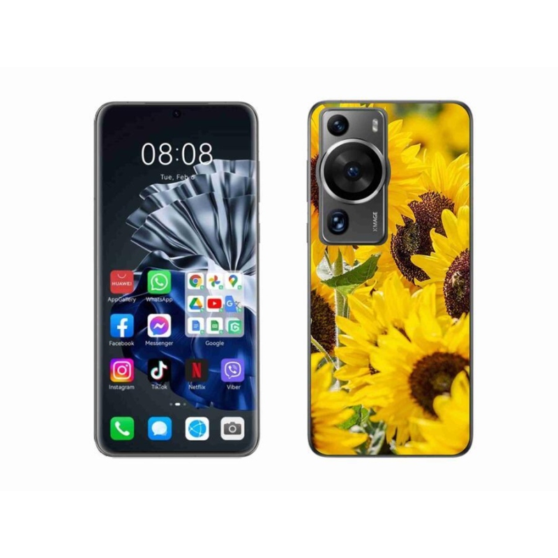 Gél borítás mmCase a Huawei P60 Pro készülékhez - Napraforgó