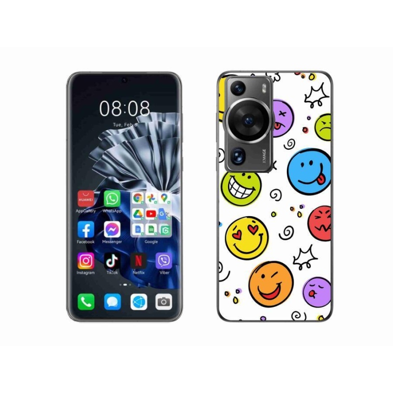 Gél borító mmCase a Huawei P60 Pro készülékhez - smiley-k