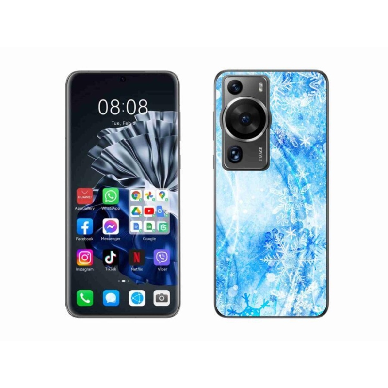 Gél borítás mmCase a Huawei P60 Pro készülékhez - hópelyhek