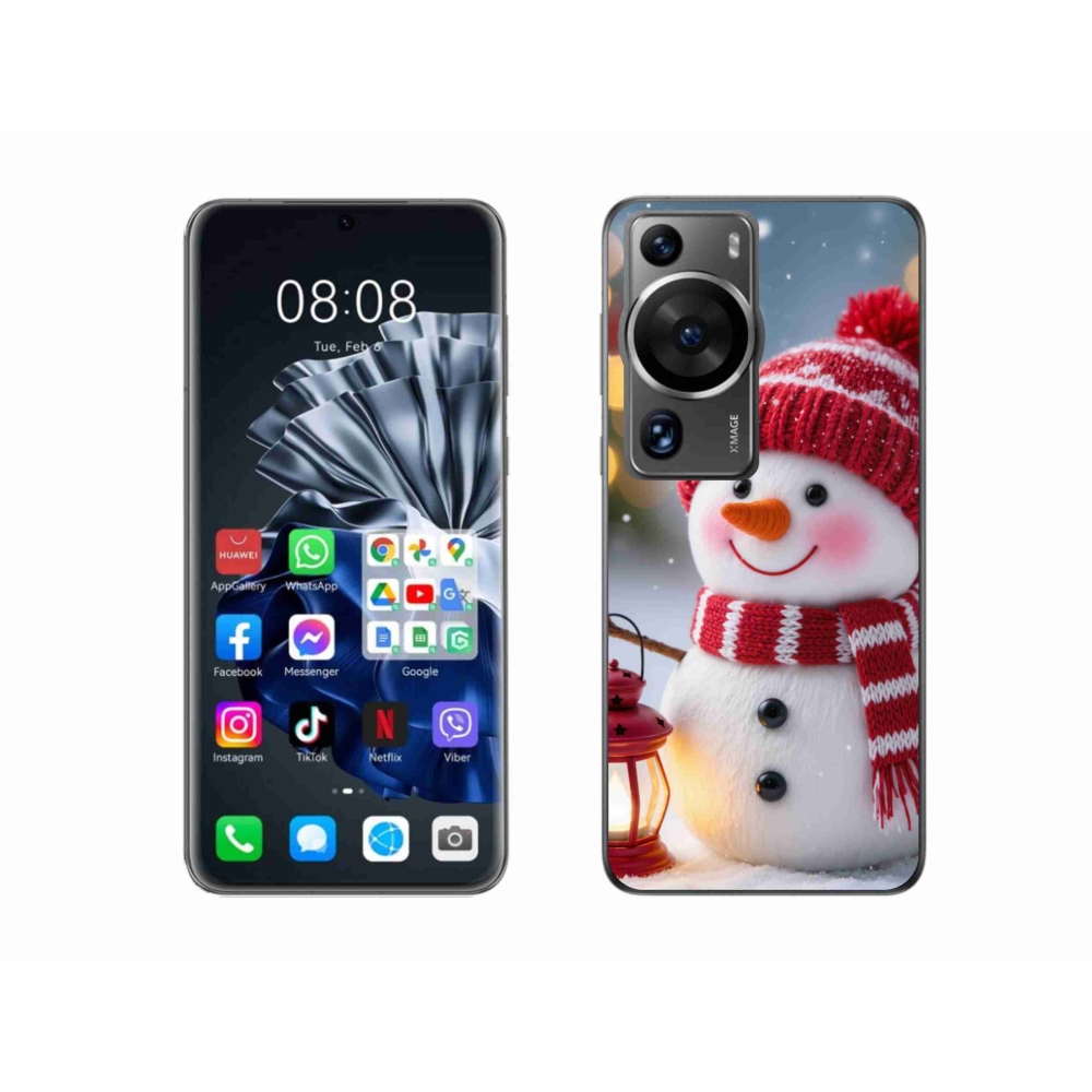 Gél borítás mmCase a Huawei P60 Pro készülékhez - hóember 2