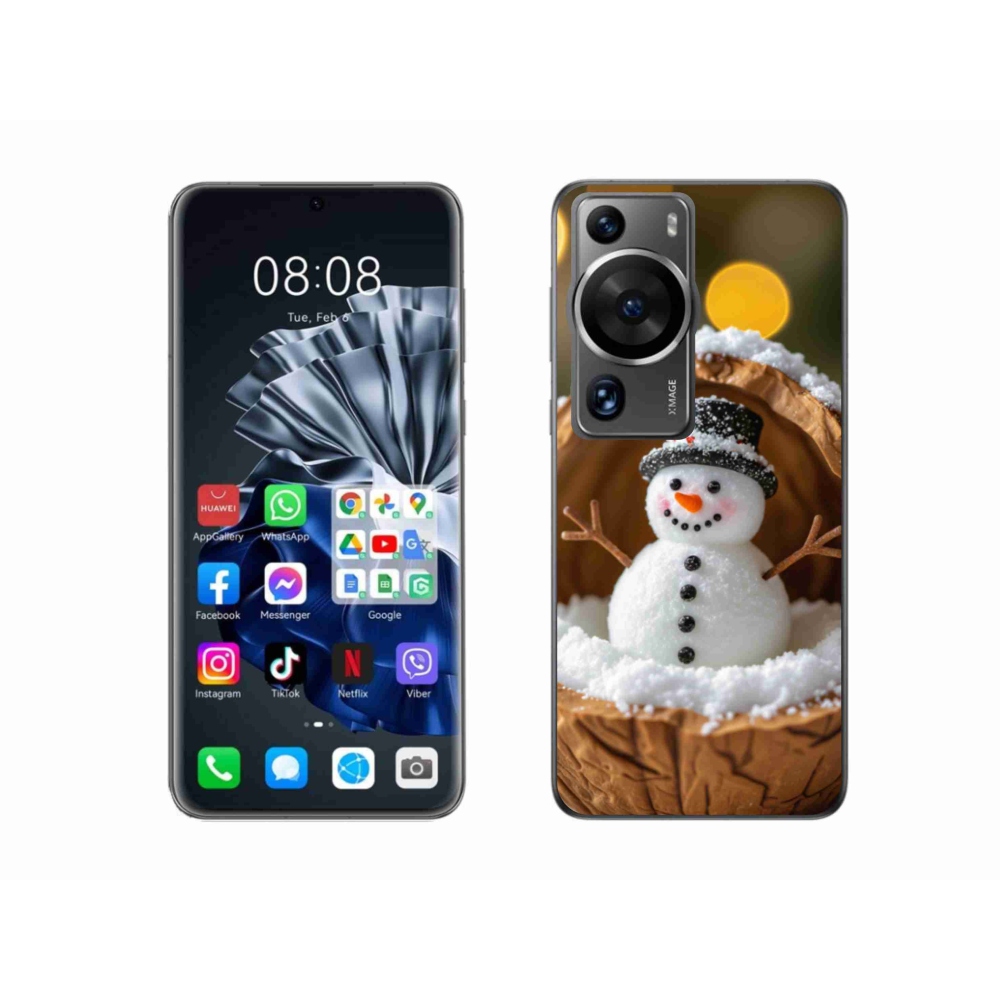 Gél borítás mmCase a Huawei P60 Pro készülékhez - hóember 4