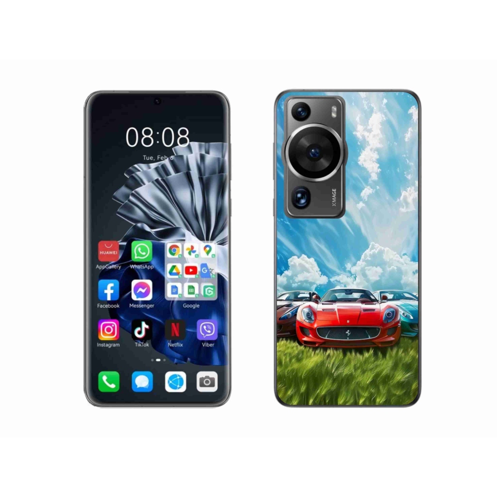 Gél borítás mmCase a Huawei P60 Pro-hoz - sportkocsikhoz