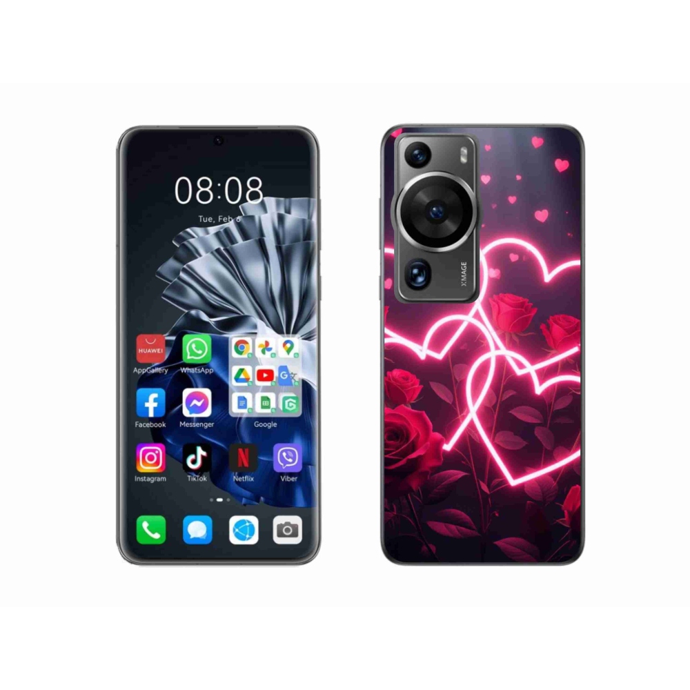 Gél borítás mmCase a Huawei P60 Pro készülékhez - a szerelem szíve