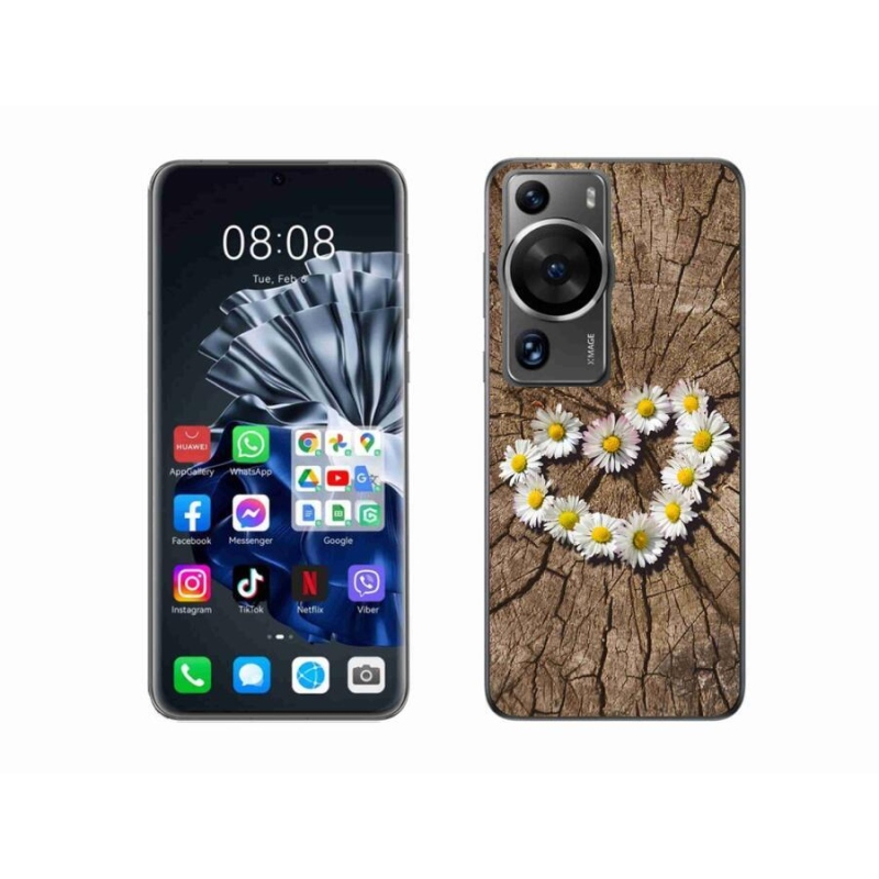 Gél borítás mmCase a Huawei P60 Pro készülékhez - százszorszépek szíve