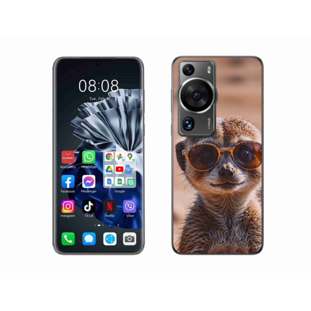 Gél borítás mmCase a Huawei P60 Pro számára - stílusos surikata