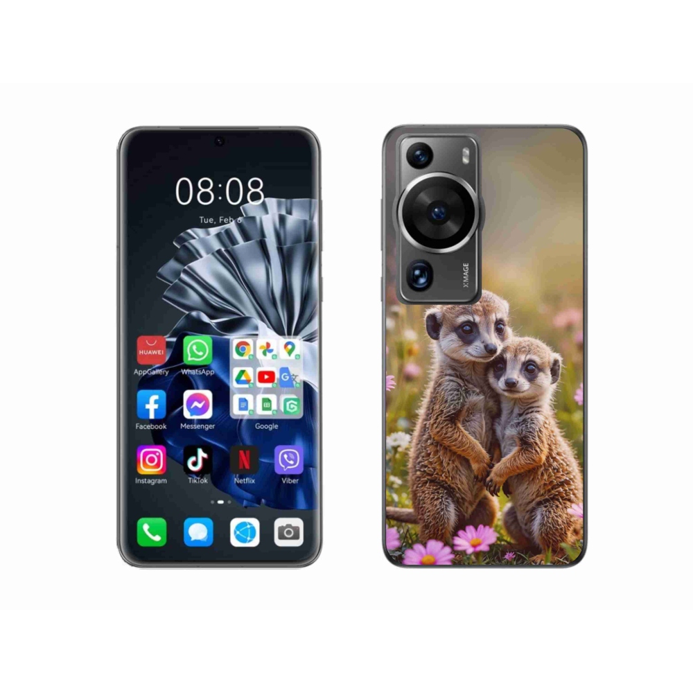 mmCase gél tok a Huawei P60 Pro-hoz – szurikáta-duó