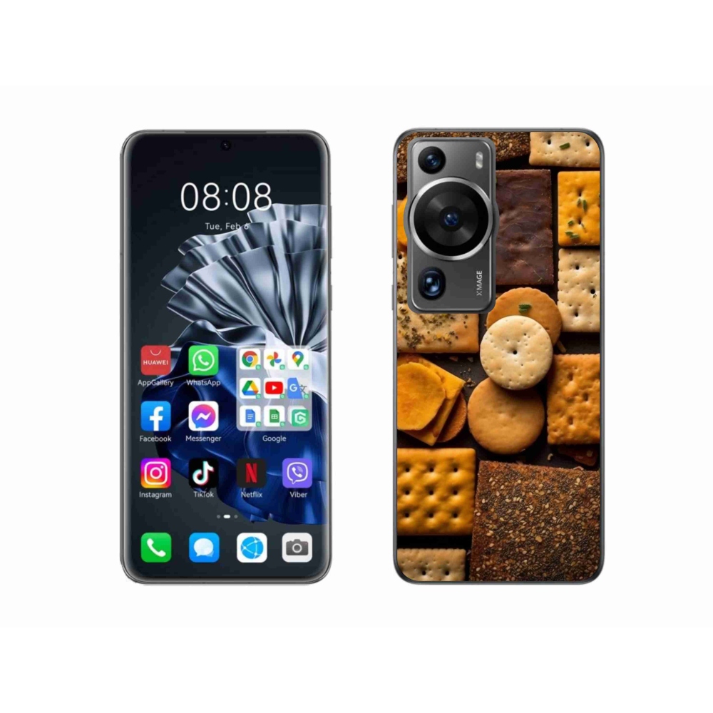 Gél borítás mmCase a Huawei P60 Pro készülékhez - kekszek
