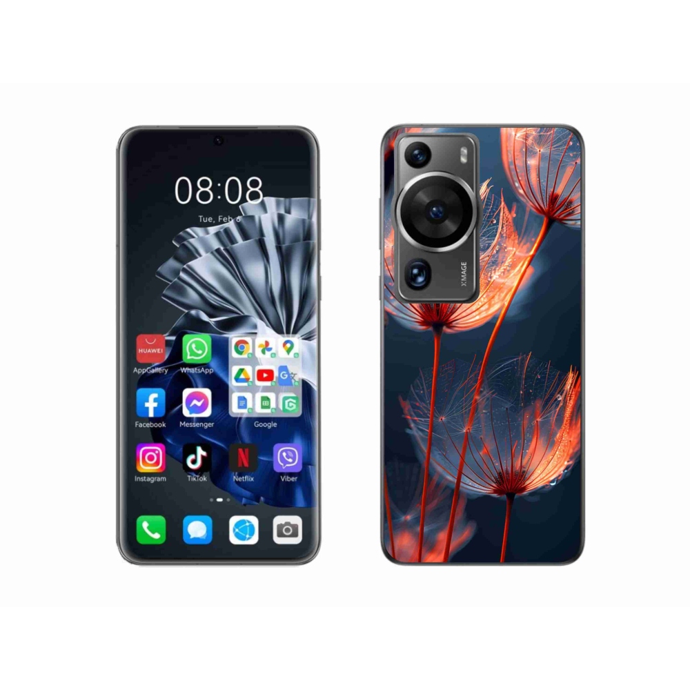 Gél borítás mmCase a Huawei P60 Pro-n - világító pehely