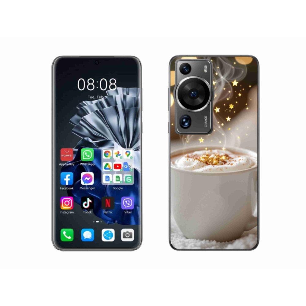 Gél borítás mmCase a Huawei P60 Pro-n - Karácsonyi forró ital