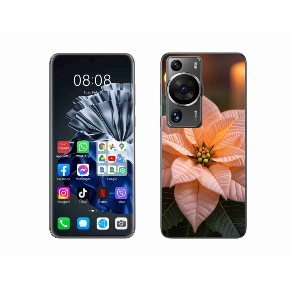 Gél borítás mmCase a Huawei P60 Pro készülékhez - mikulásvirág