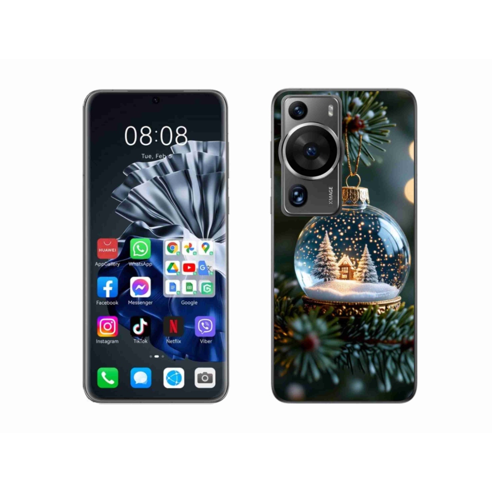 Gél borítás mmCase a Huawei P60 Pro számára - Karácsonyi gömbök 2
