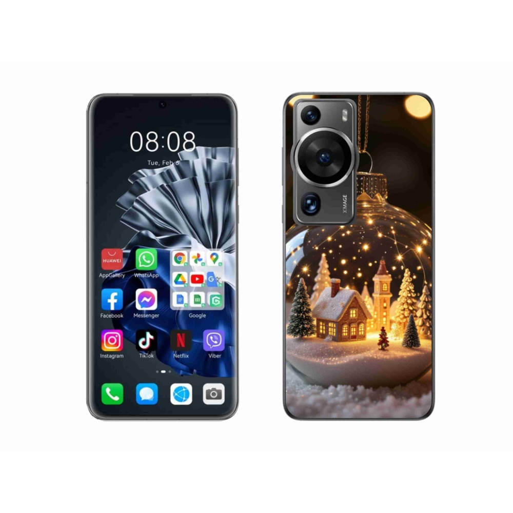 Gél borítás mmCase a Huawei P60 Pro számára - Karácsonyi golyók 3
