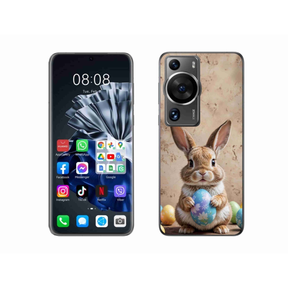 mmCase gél tok a Huawei P60 Pro-hoz – húsvéti nyuszi