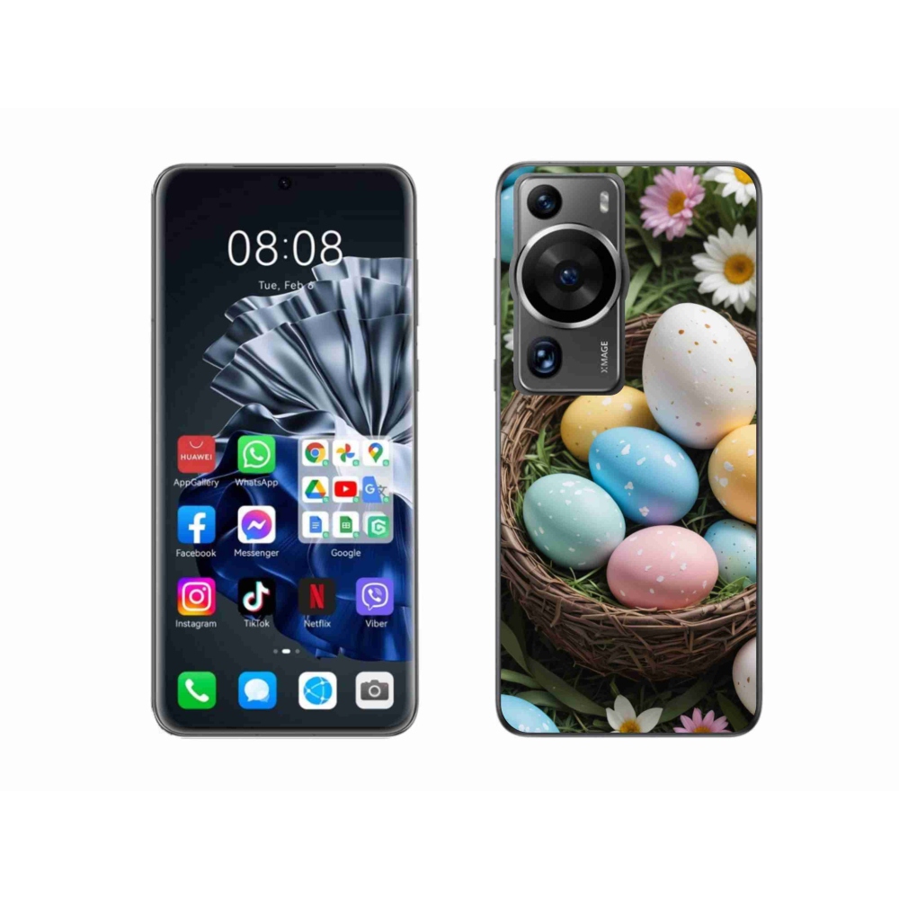 Gél borítás mmCase a Huawei P60 Pro számára - Húsvéti tojások 2