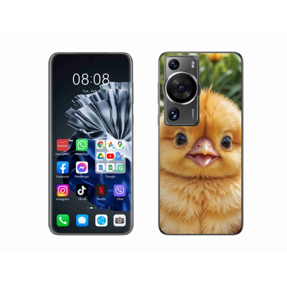 Gél borítás mmCase a Huawei P60 Pro számára - boldog csaj