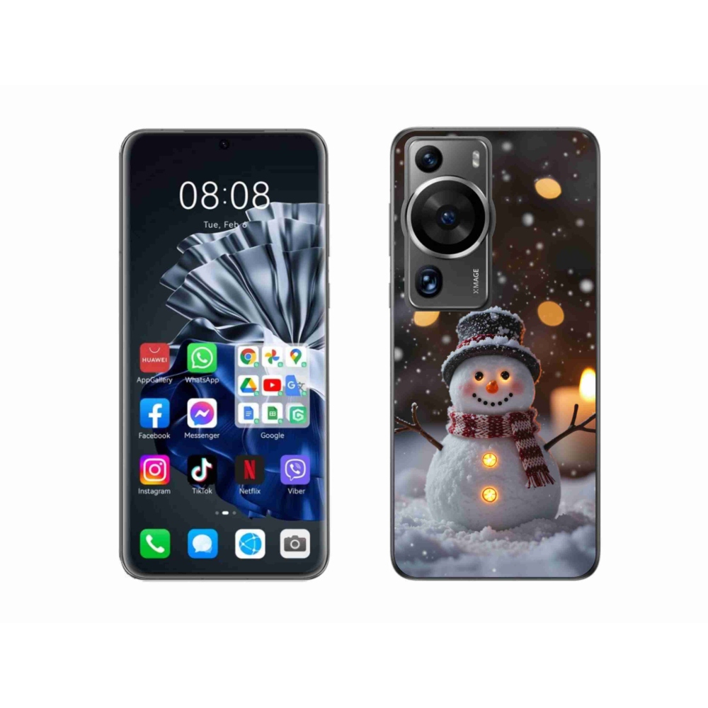 mmCase gél tok a Huawei P60 Pro-hoz – vidám hóember