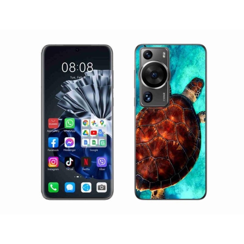 Gél borítás mmCase a Huawei P60 Pro készülékhez - teknősbéka