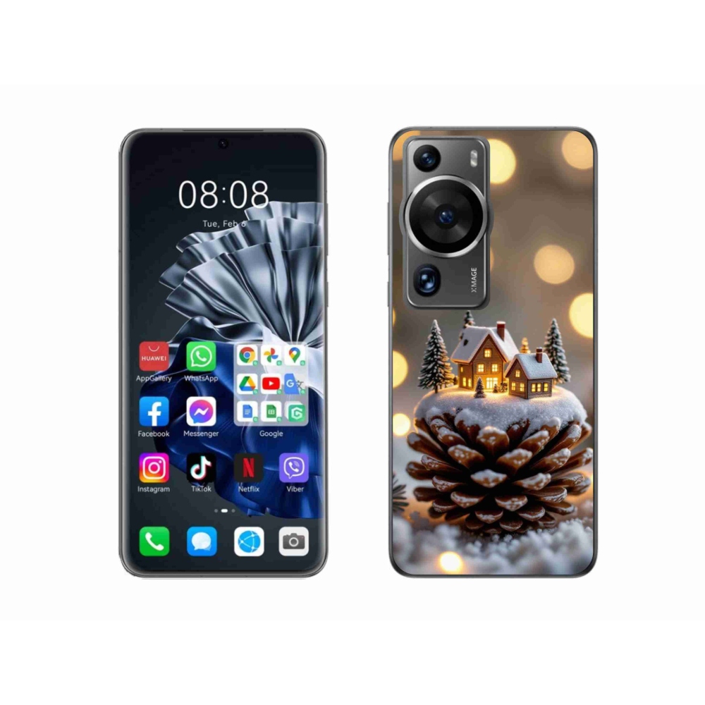 mmCase gél tok a Huawei P60 Pro-hoz – téli falu