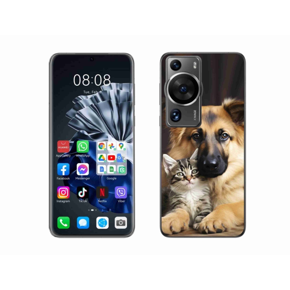 Gél borítás mmCase a Huawei P60 Pro számára - állatbarátság