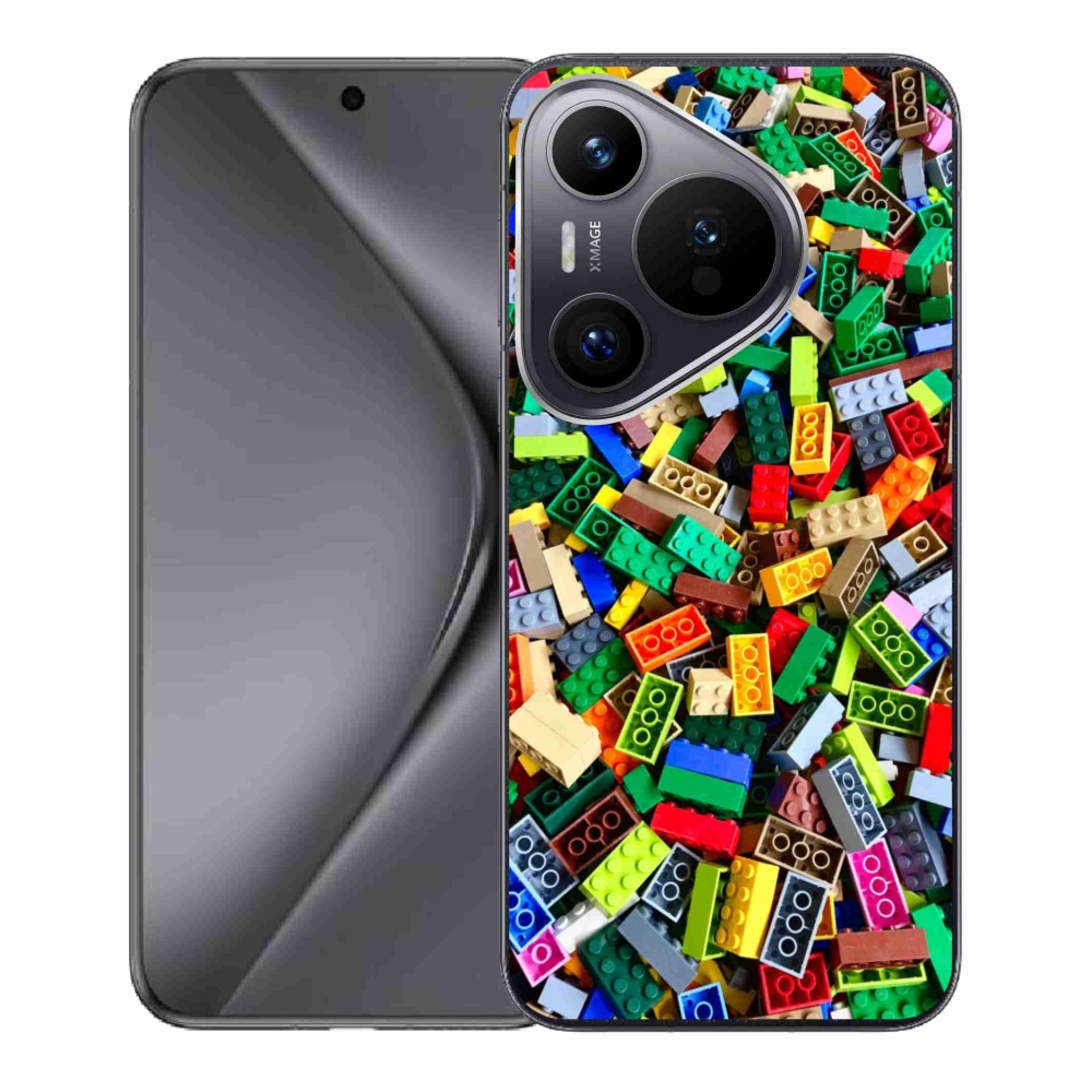 Zselés borítás mmCase a Huawei Pura 70-en - színes építőelemek