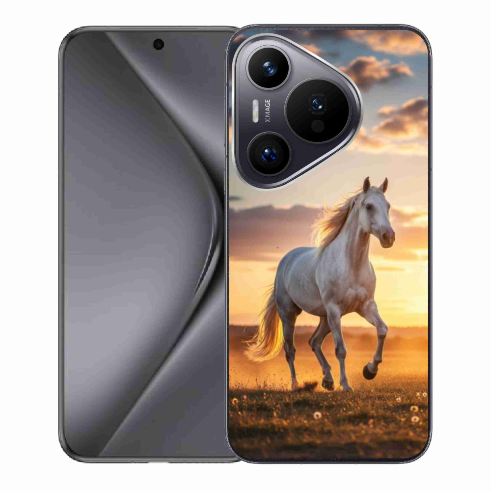 Gél borító mmCase a Huawei Pura 70 - futó fehér ló 2