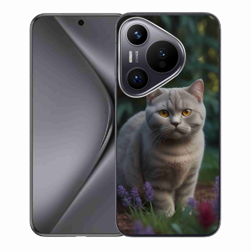Zselés borítás mmCase a Huawei Pura 70 készülékhez - brit macska