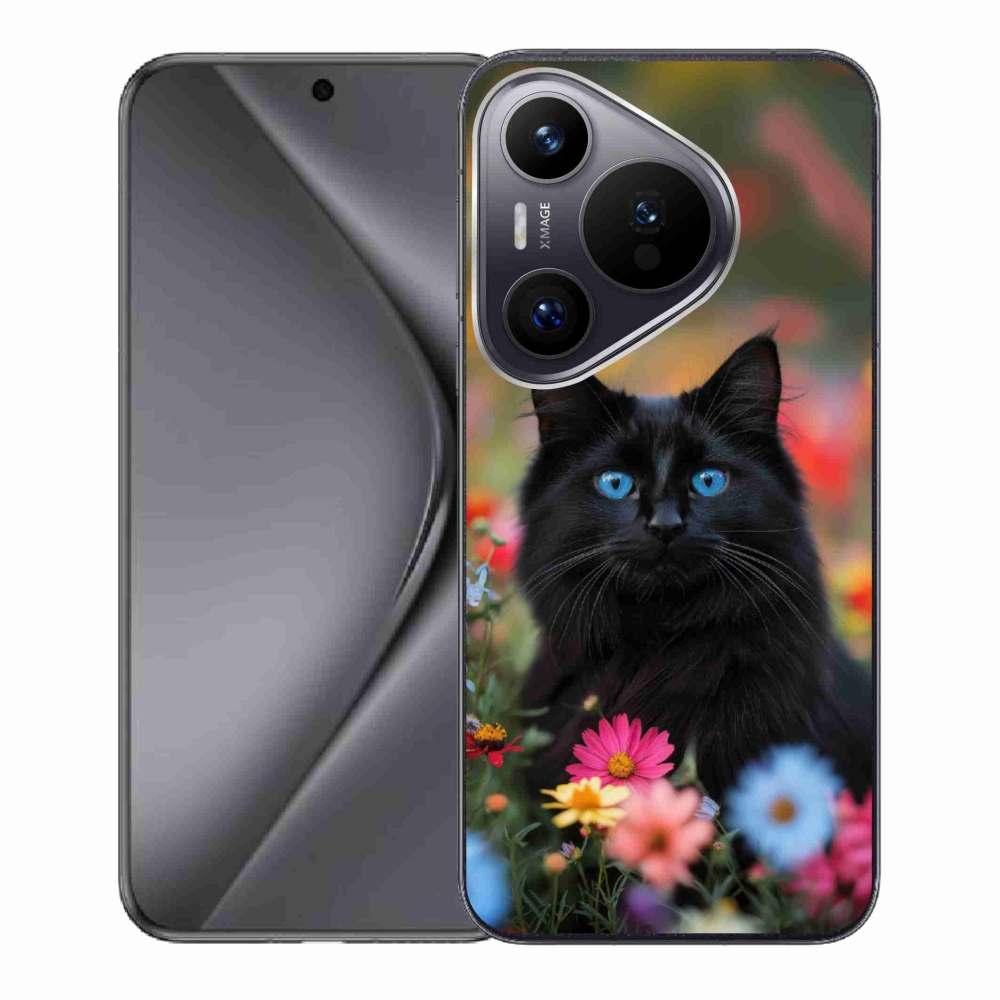 mmCase gél tok a Huawei Pura 70-hez – fekete cica 4