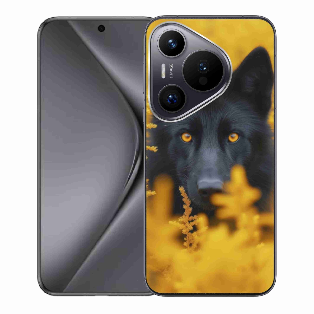 Zselés borítás mmCase a Huawei Pura 70 készülékhez - fekete farkas 2