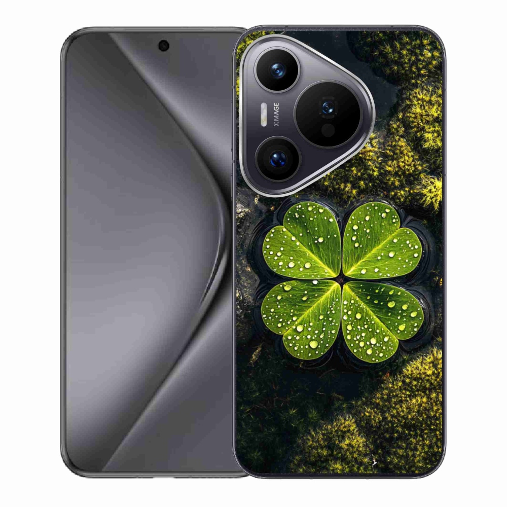 Gél borító mmCase a Huawei Pura 70 készülékhez - négylevelű lóhere