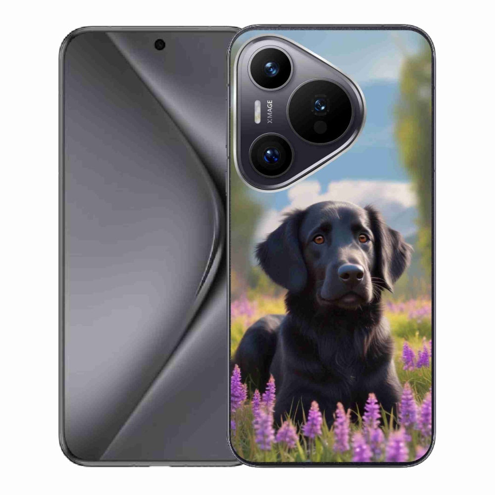 mmCase gél tok a Huawei Pura 70-hez – elegáns fekete retriever