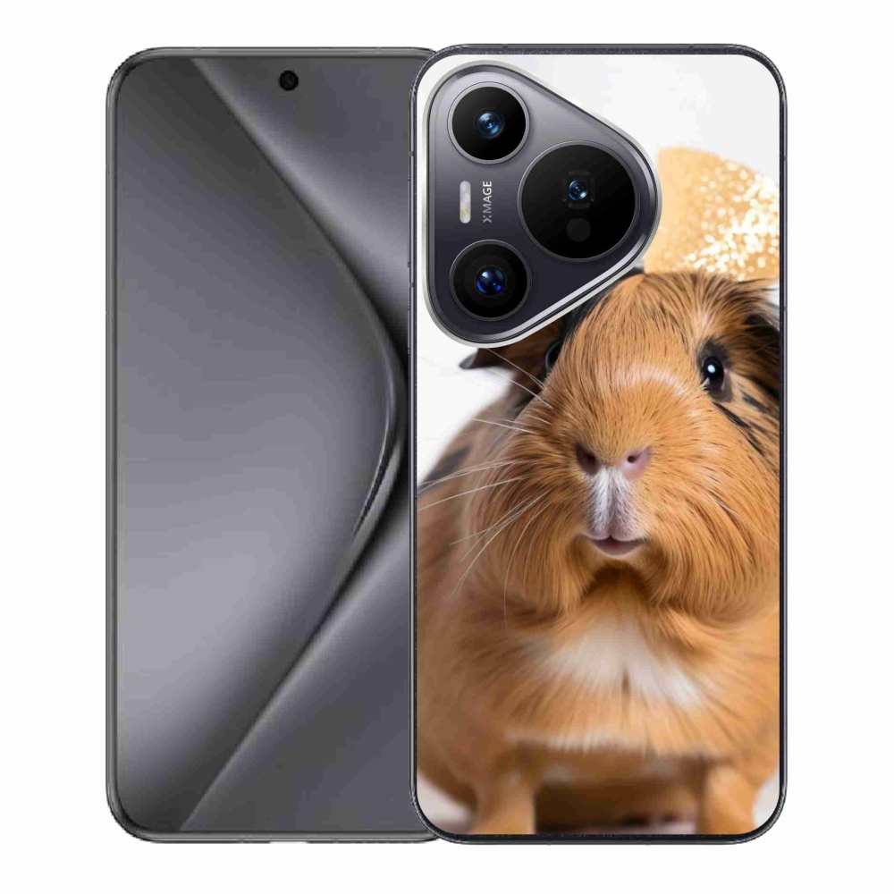 Zselés borítás mmCase a Huawei Pura 70 készülékhez - barna tengerimalac