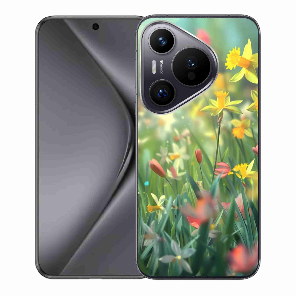Gél borító mmCase a Huawei Pura 70-hez - tavaszi virágok