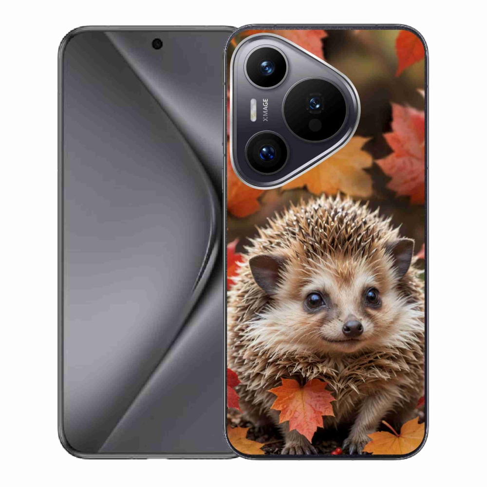 mmCase gél tok a Huawei Pura 70-hez – sündisznó a levelek között