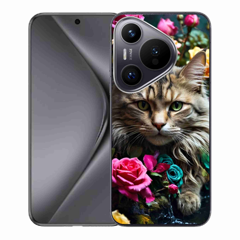 Gél borító mmCase a Huawei Pura 70 készülékhez - macskaszem nézet 2