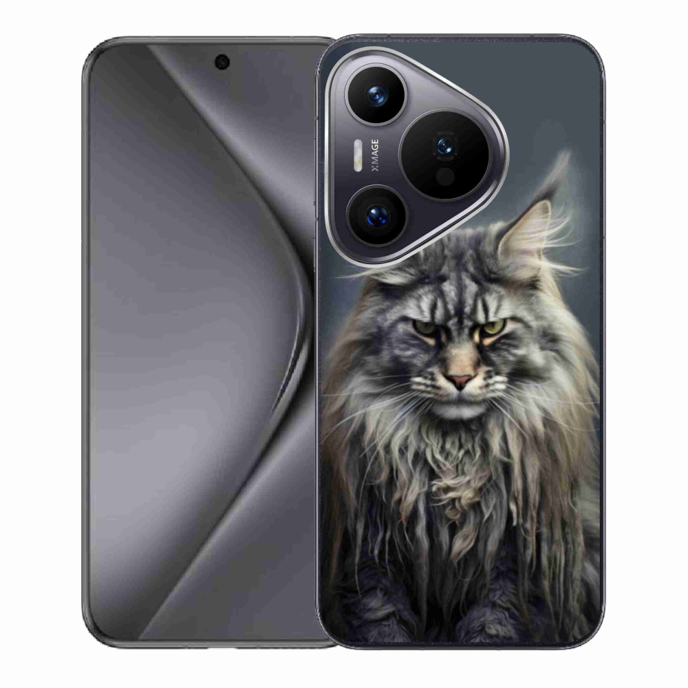 Gél borító mmCase a Huawei Pura 70 készülékhez - macskaszem nézet 4