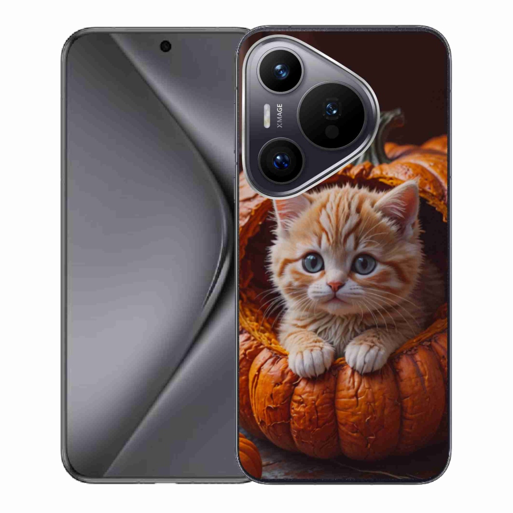Gél borító mmCase a Huawei Pura 70-hez - cica és tök 2