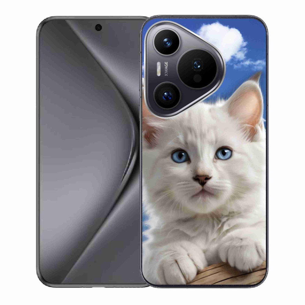 mmCase gél tok a Huawei Pura 70-hez – cica és felhők