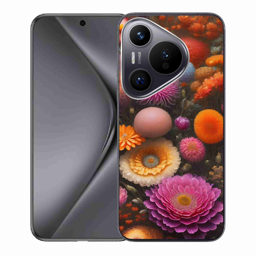Gél borító mmCase a Huawei Pura 70 - virágos kompozícióra