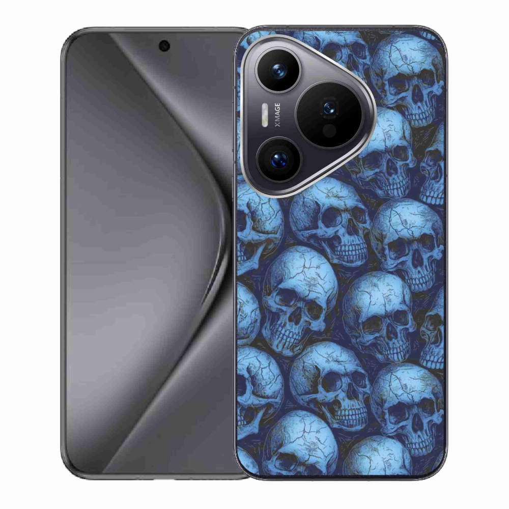 Zselés borítás mmCase a Huawei Pura 70 készülékhez - koponyák
