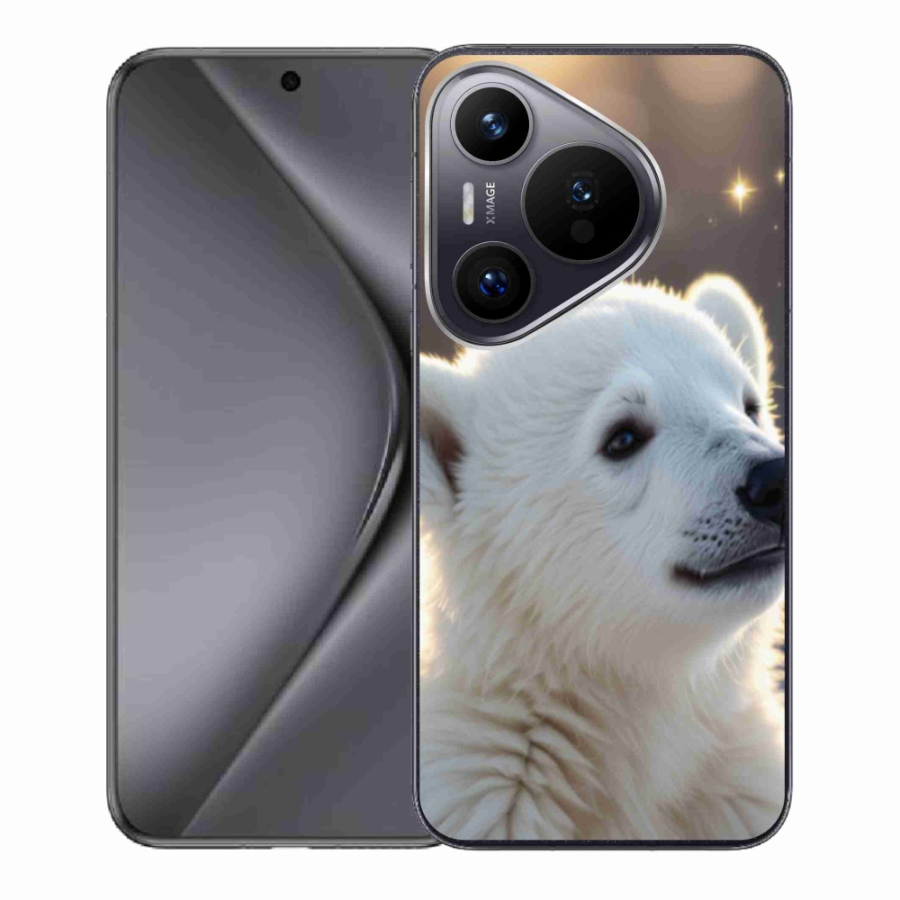 Gél borító mmCase a Huawei Pura 70 készülékhez - jegesmedve