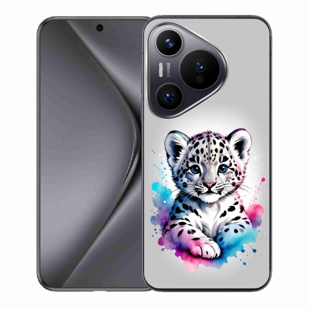 Gél borító mmCase a Huawei Pura 70 készülékhez - leopárd kölyök