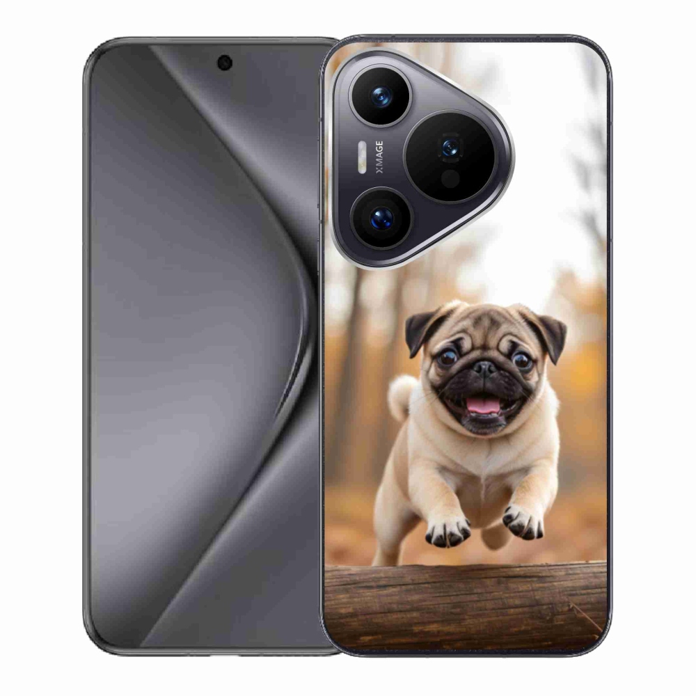 Zselés borítás mmCase a Huawei Pura 70 - mopsz 2 számára