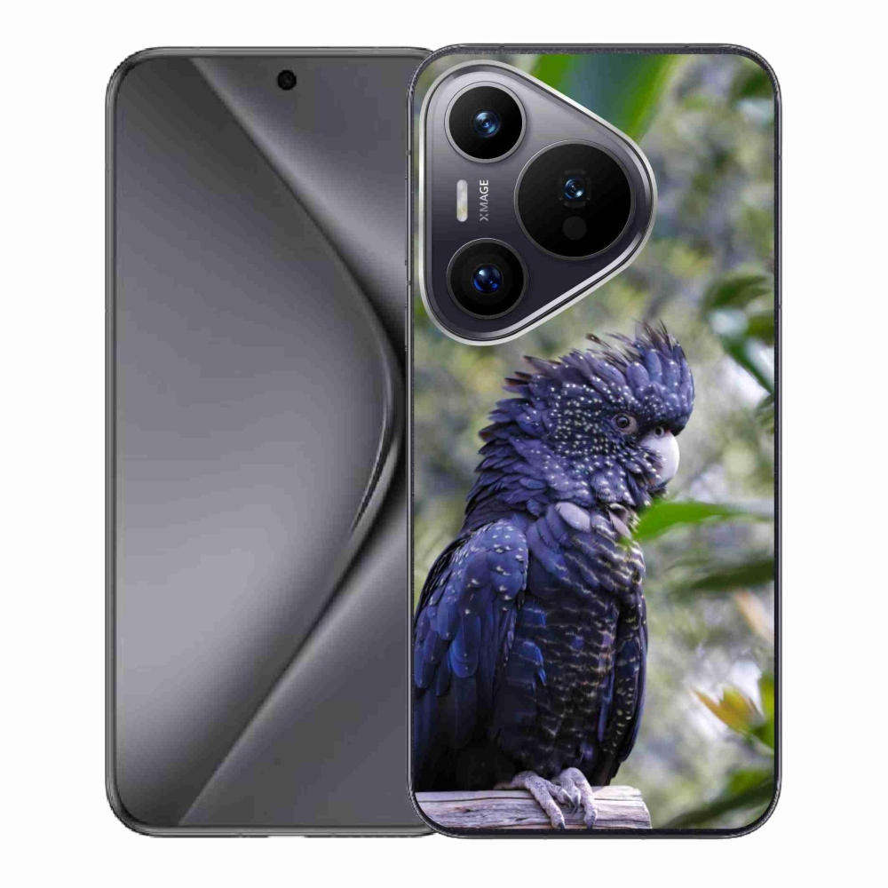 mmCase gél tok a Huawei Pura 70-hez – fekete kakadu papagáj