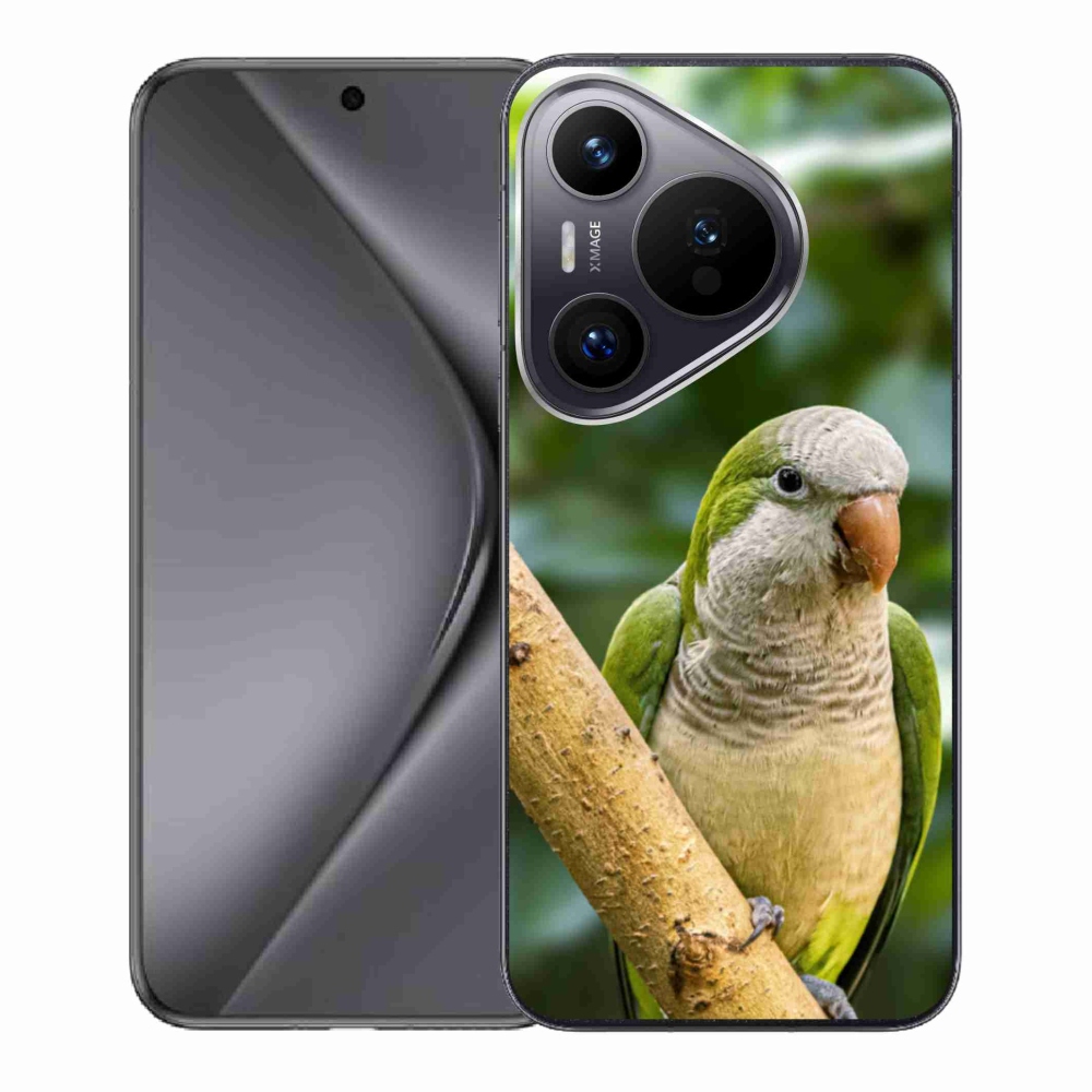Gél borító mmCase a Huawei Pura 70 készülékhez - papagáj szerzetes