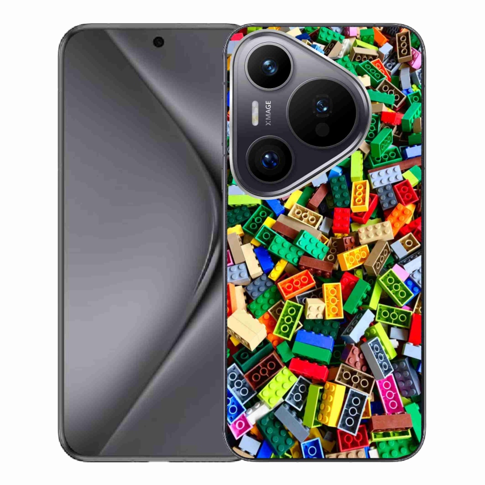 Zselés borítás mmCase a Huawei Pura 70 Pro-n - színes építőelemek